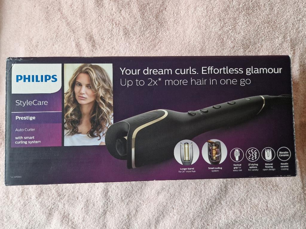 Philips StyleCare Prestige – Automatische Krultang, Ophalen of Verzenden, Zo goed als nieuw, Krultang of Stijltang