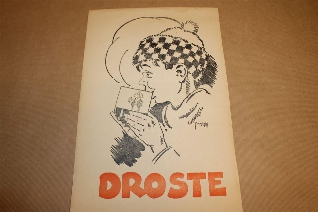 Originele advertentie/affiche - Droste Cacao - 1928 !!, Ophalen of Verzenden, Gebruikt, Overige typen