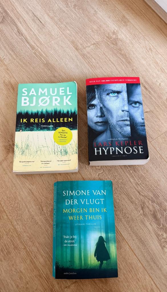 3 thriller boeken, Ophalen of Verzenden, Gelezen, Samuel Bjork