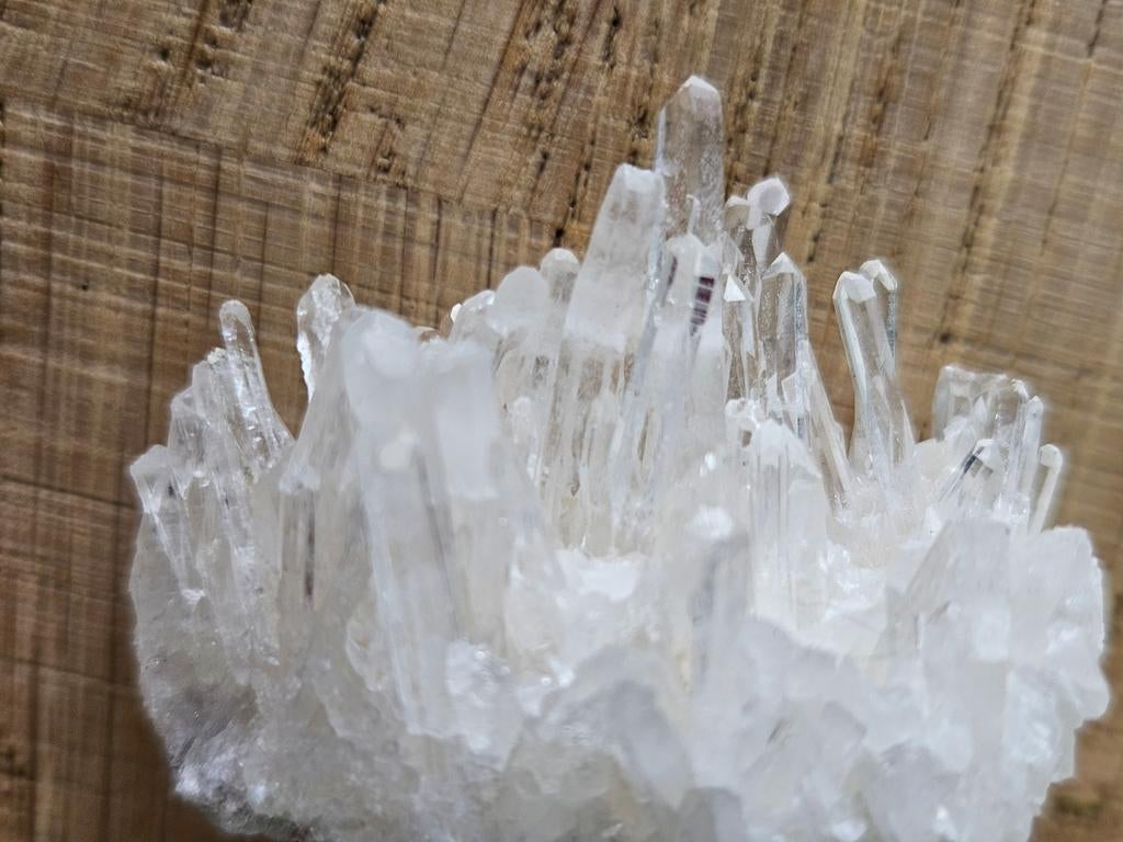 Edelsteen: Naaldkwarts bergkristal cluster 4x2cm, Ophalen of Verzenden