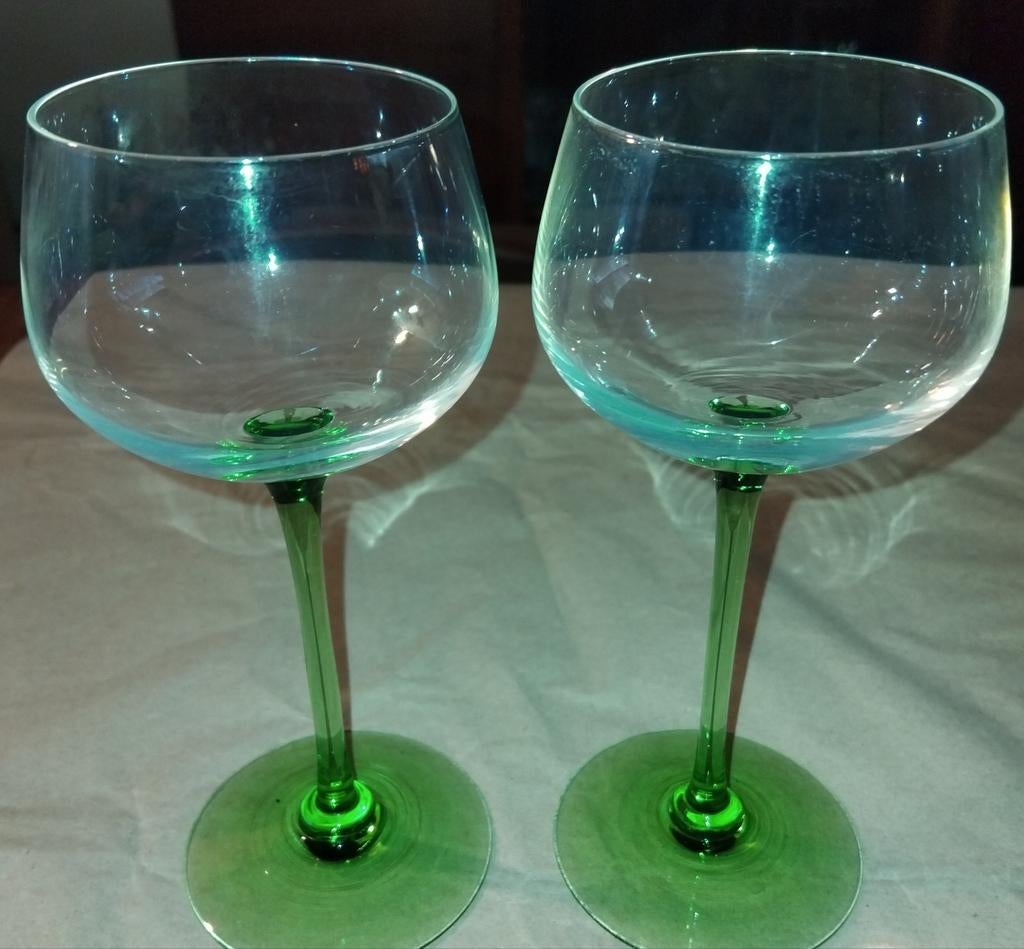 vintage Elzas wijnglazen, Ophalen of Verzenden, Luminarc, Roemer, France