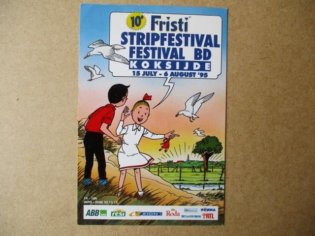 adv10365 suske en wiske stripfestival kaart, Ophalen, Suske en Wiske, Gebruikt, Overige typen