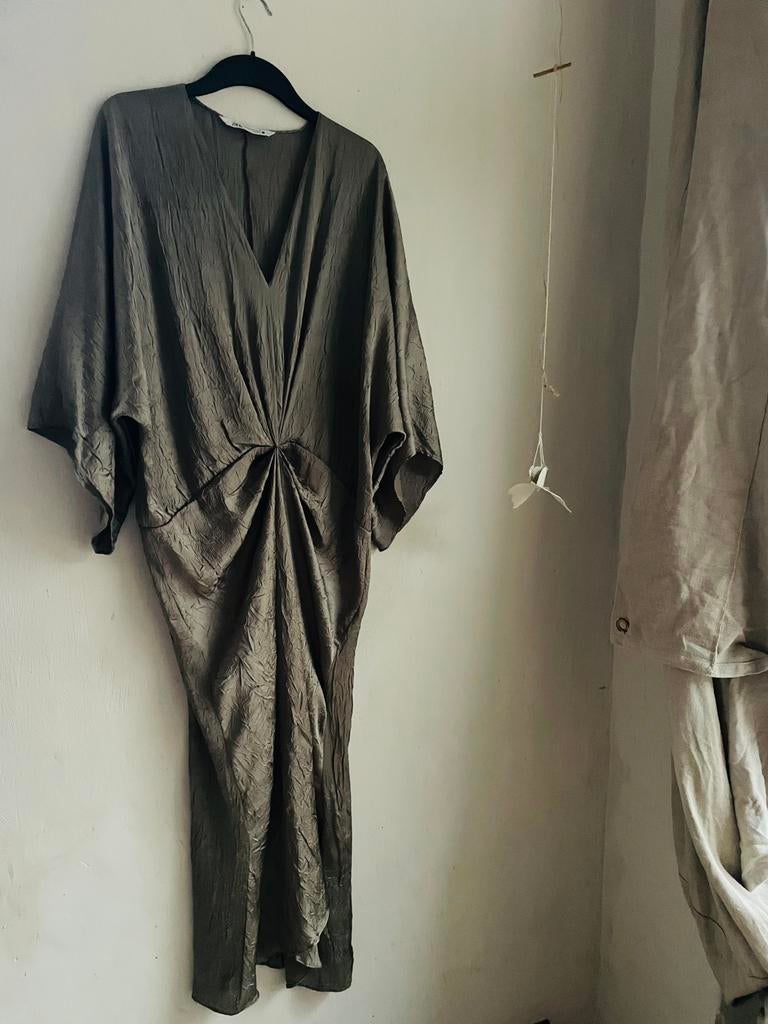 Gouden, brozen maxi jurk, zara, maat xl, Overige kleuren, Maat 46/48 (XL) of groter, Ophalen of Verzenden, Zo goed als nieuw