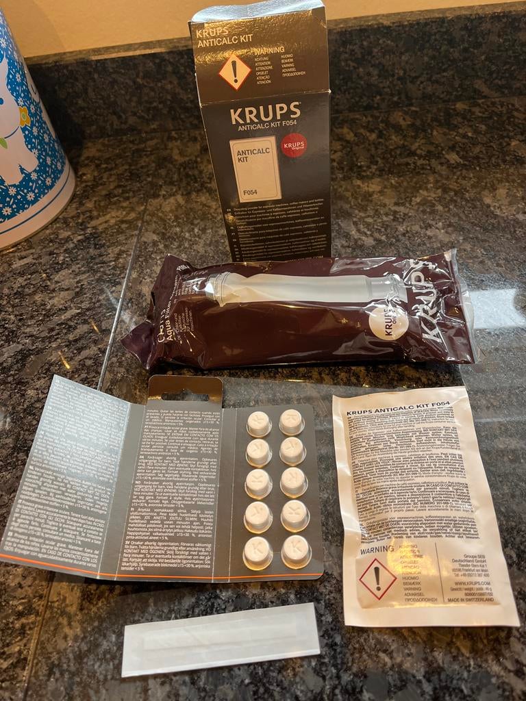 Krups Anticalc Kit F054 - Ontkalkingsset, Ophalen of Verzenden, Nieuw