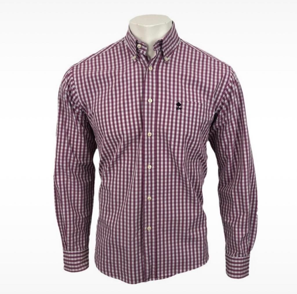 Geruite blouse River Woods, Kleding | Heren, Overhemden, Verzenden, Zo goed als nieuw, Wit