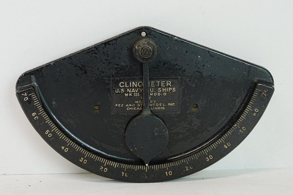 Original 1942 WWII US Navy Clinometer., Ophalen of Verzenden, Gebruikt, Gebruiksvoorwerp