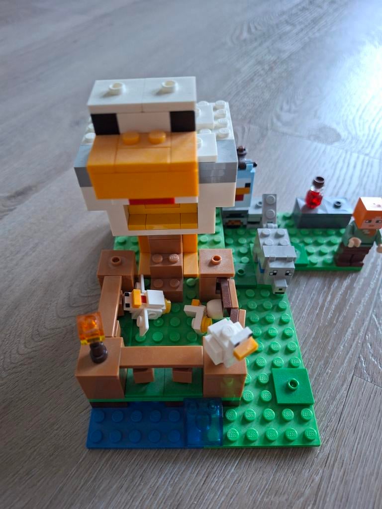 LEGO Minecraft De Kippenschuur 21140, Ophalen of Verzenden, Zo goed als nieuw, Complete set, Lego