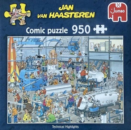 Jan van Haasteren - Technical Highlights 950 puzzelstukjes, Ophalen of Verzenden, 500 t/m 1500 stukjes, Zo goed als nieuw, Legpuzzel