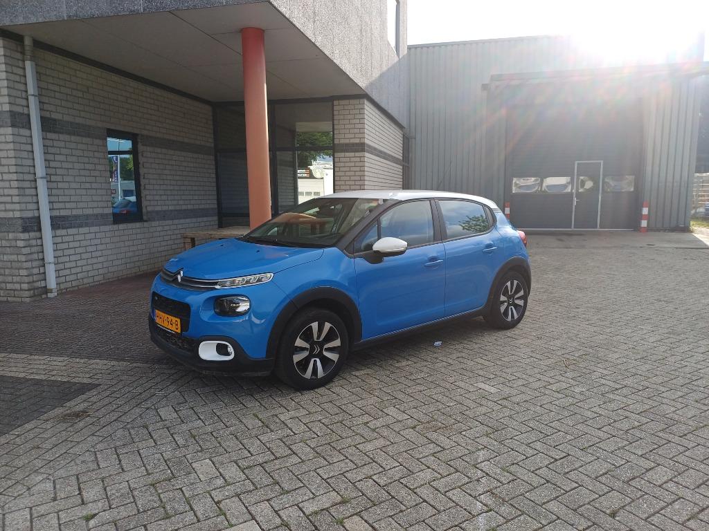 Citroën C3 1.2 Puretech 82pk 2017 Blauw, Auto's, 450 kg, Euro 6, 1199 cc, Blauw