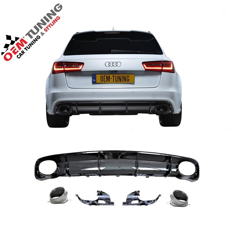 A6 S6 Diffuser | RS6 Design | 2014 - 2018 | voor sline | chr
