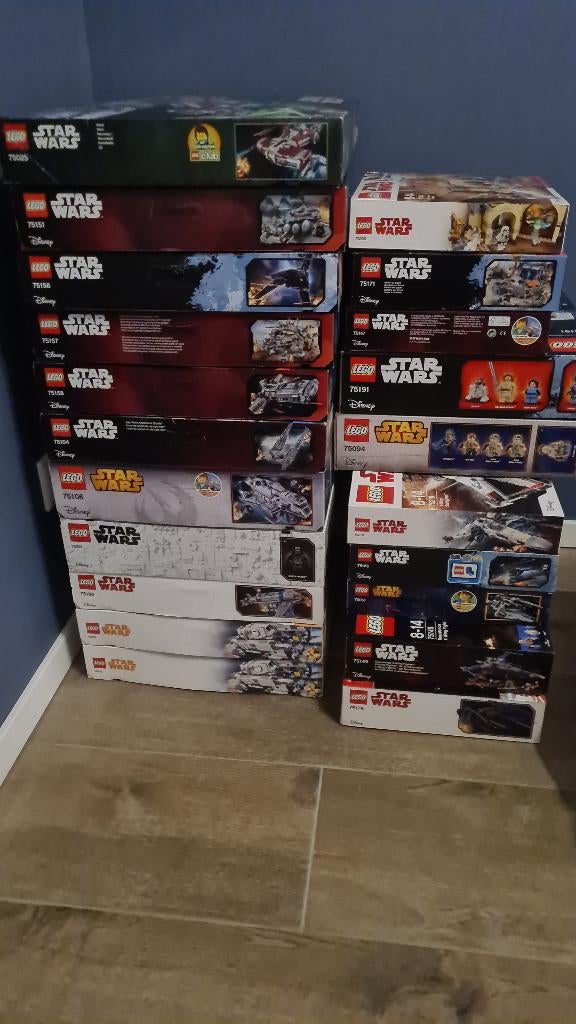 Partij Lego Starwars Star wars aangeboden nieuw sealed, Ophalen, Nieuw, Complete set, Lego