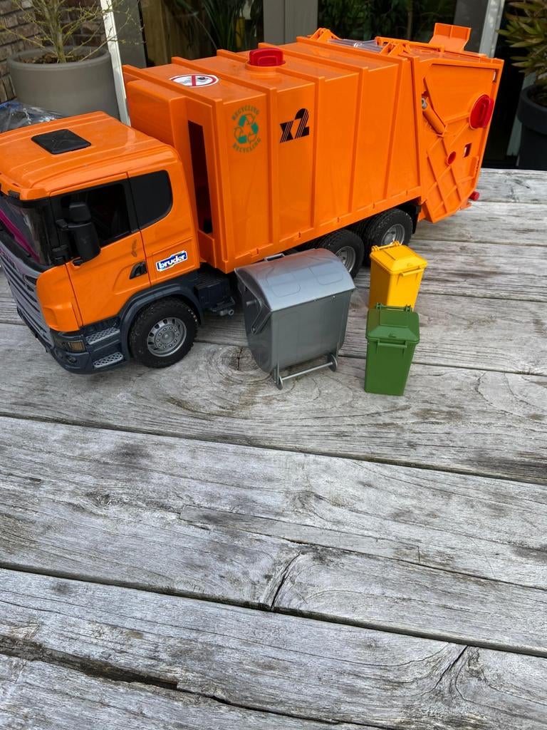 Bruder Vuilniswagen Speelgoed, Ophalen, Gebruikt, Jongen of Meisje