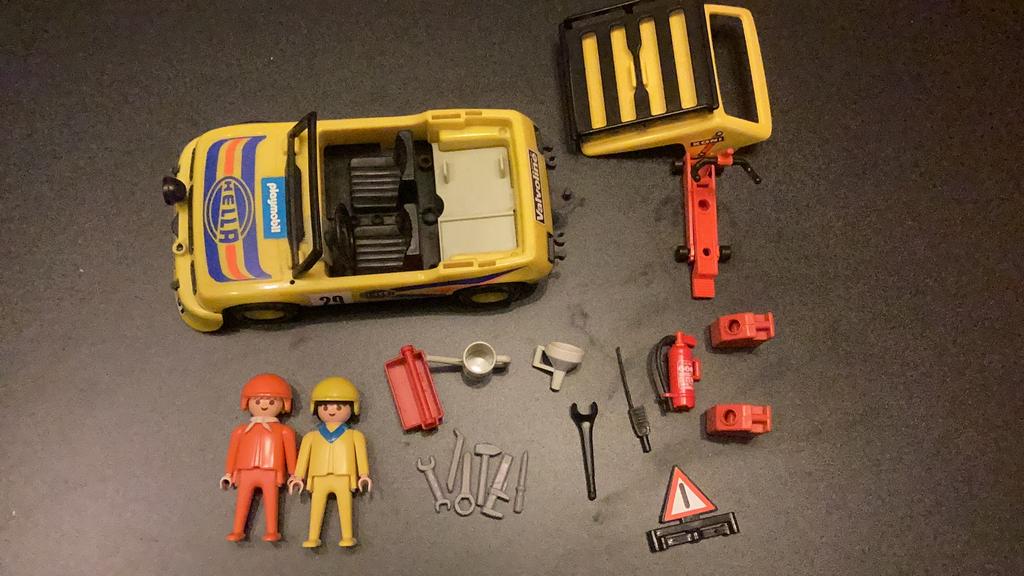 Playmobil rally wagen 3524, Ophalen of Verzenden, Gebruikt