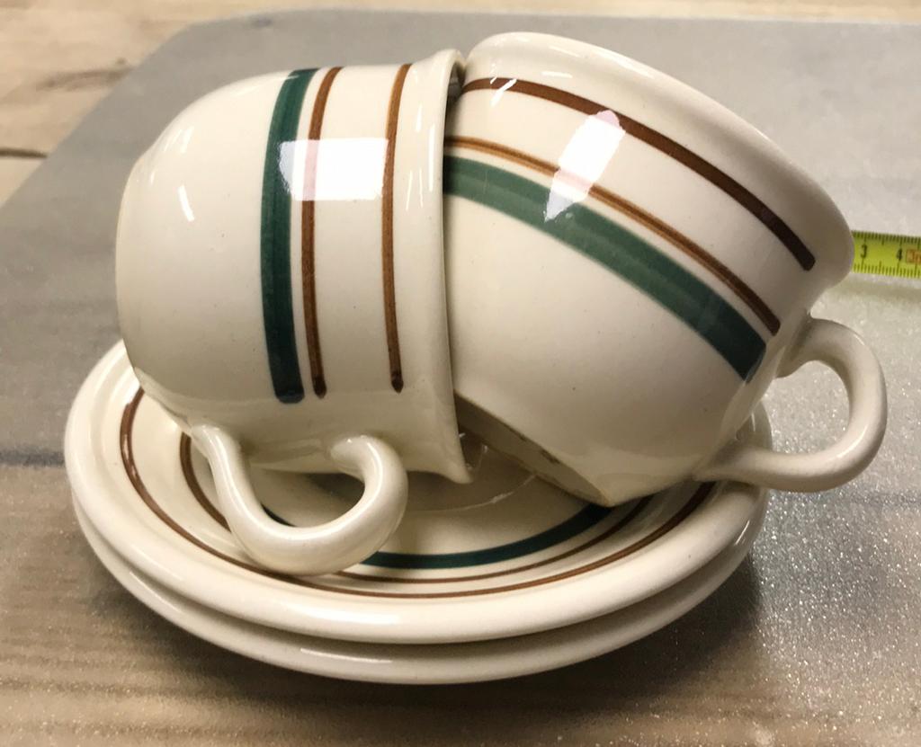 2x vintage DDR kop en schotels, Ophalen of Verzenden