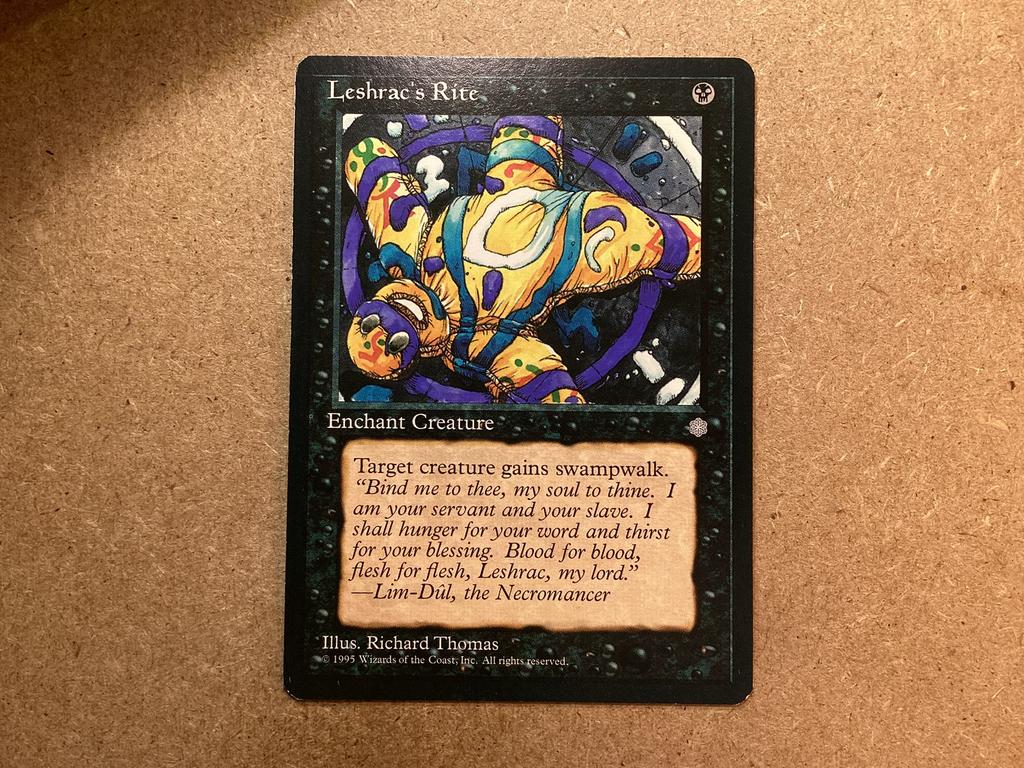 1x Leshrac’s Rite (Excellent), Ophalen of Verzenden, Zo goed als nieuw, Losse kaart