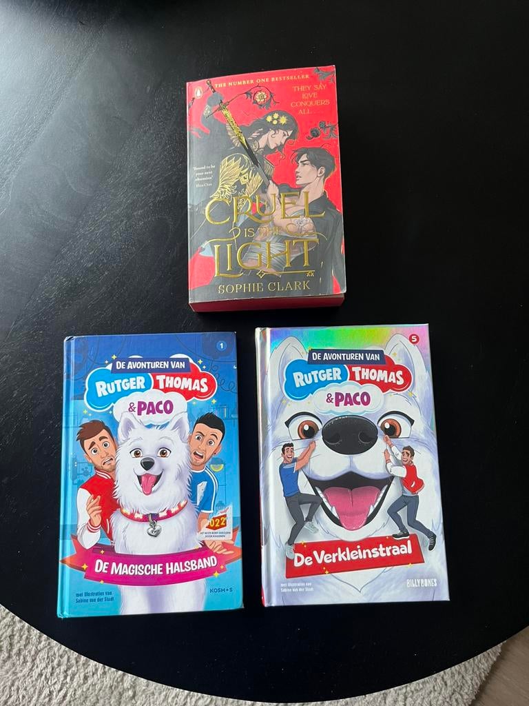3 boeken rutger thomas en paco 2x cruel is the light, Boeken, Ophalen of Verzenden, Zo goed als nieuw