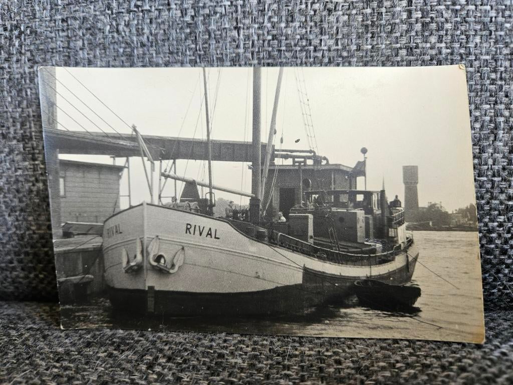 Oude foto schip Rival, Rotterdam, jaren '40-'60, Gebruikt, Verzenden, Foto, 1940 tot 1960