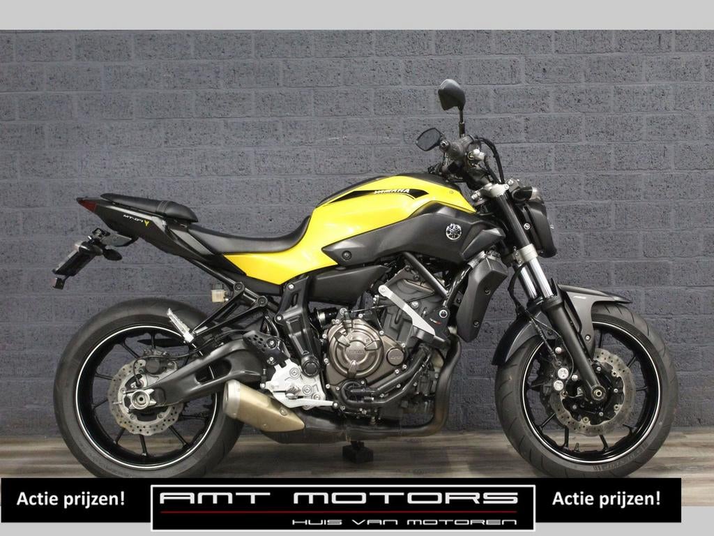 YAMAHA MT 07 ABS (bj 2015)Retro Geel 35KW A2 mogelijk, Motoren, 2 cilinders, Bedrijf, Onbekend, YAMAHA