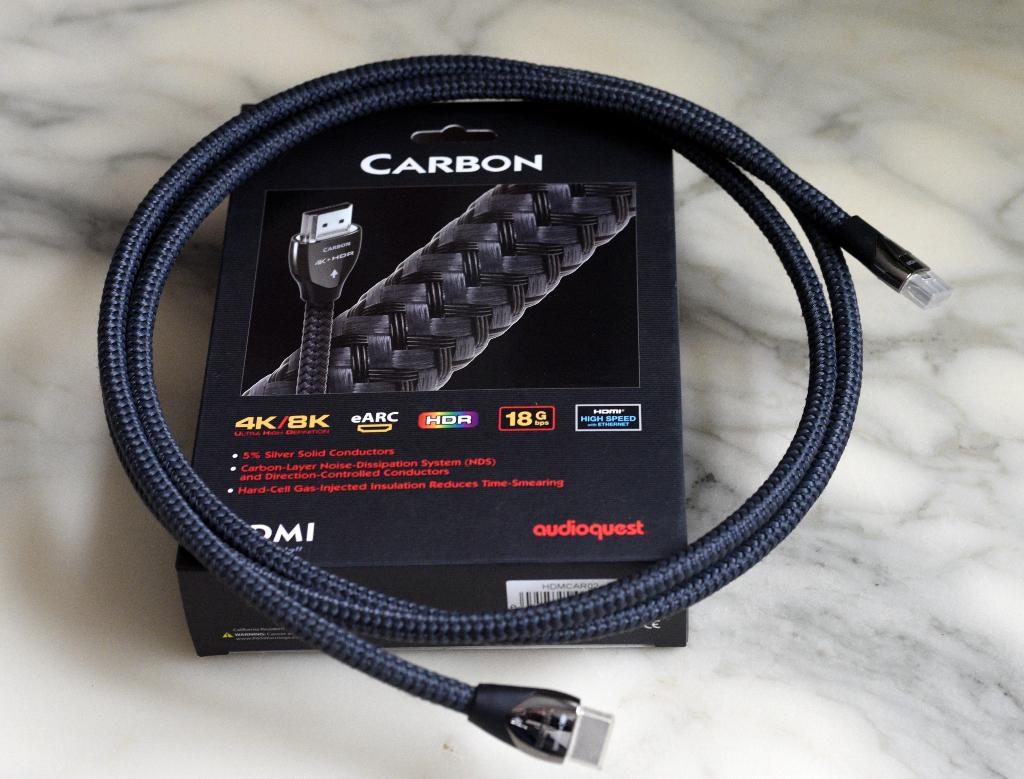 Audioquest Carbon HDMI 2 mtr., Ophalen of Verzenden, Zo goed als nieuw, 2 tot 5 meter, HDMI-kabel