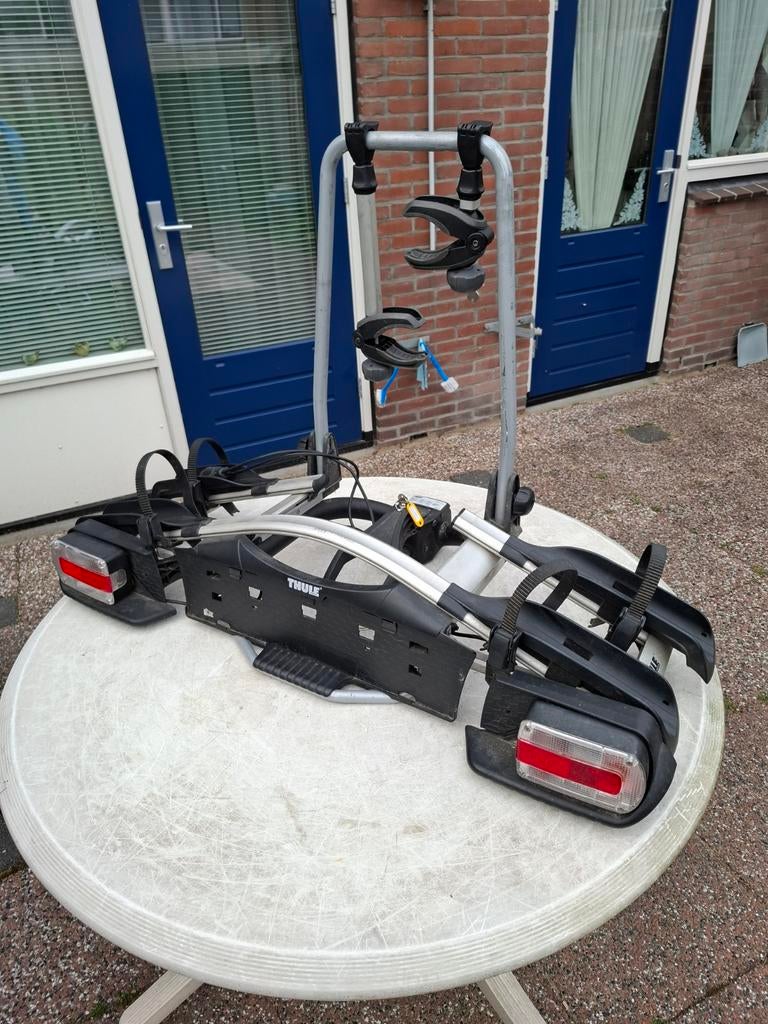 Thule Euroway G2 921 fietsendrager, Ophalen, Gebruikt, Brede banden, 2 fietsen