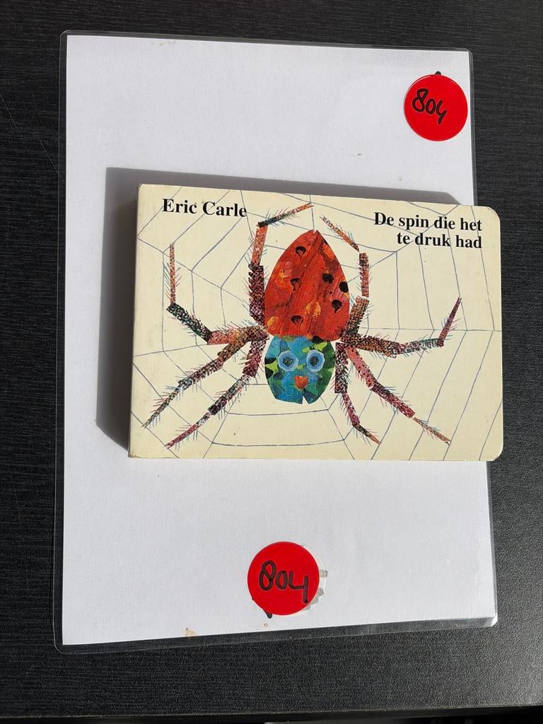 De spin die het te druk had - Eric Carle, Boeken, Ophalen of Verzenden, Gelezen, Fictie algemeen