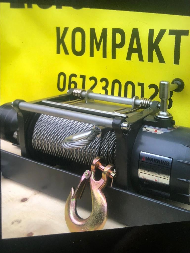 Hydraulische lier 4,5 ton KOMPAKT oprijwagen 26,5m 9,2 mm