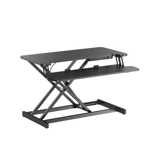 UPdesk Cross Gasveer Zit-Sta Verhoger in nieuwstaat, Huis en Inrichting, Bureaus, Ophalen of Verzenden, In hoogte verstelbaar