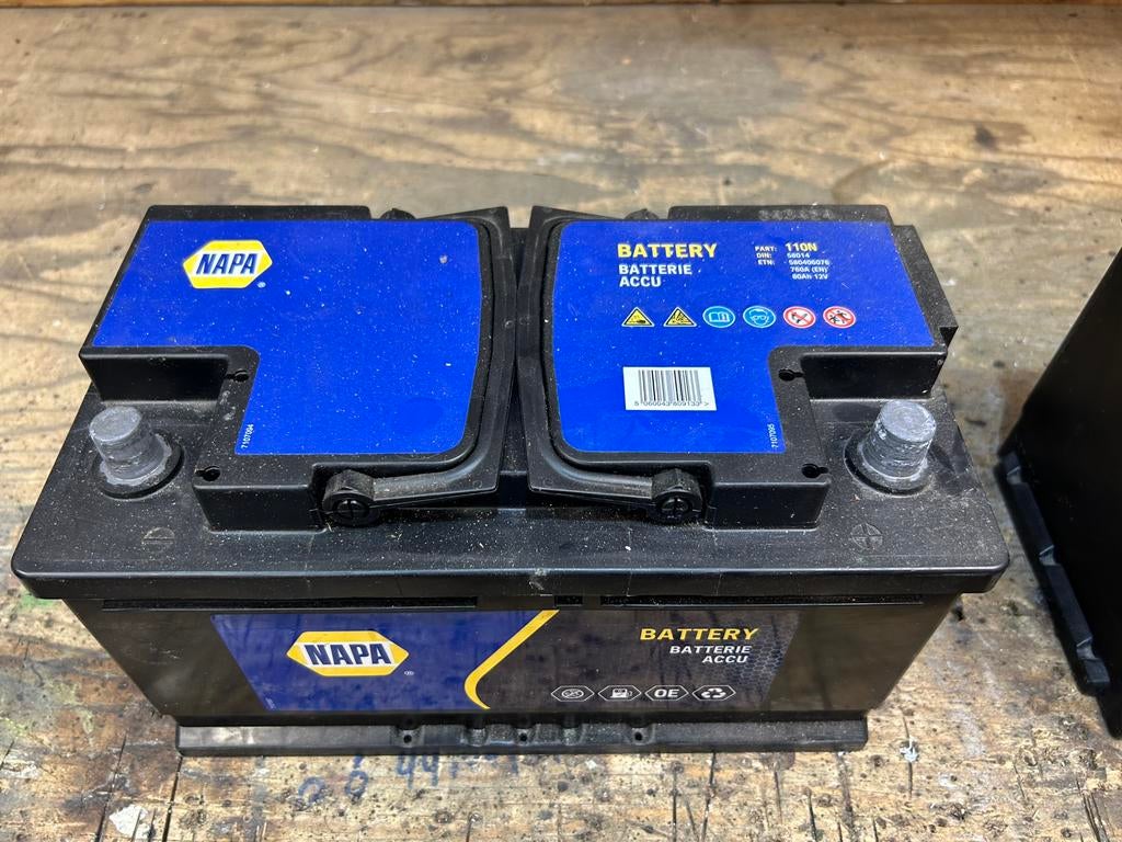 Accu 12 v 80 ah, Auto-onderdelen, Ophalen, Gebruikt