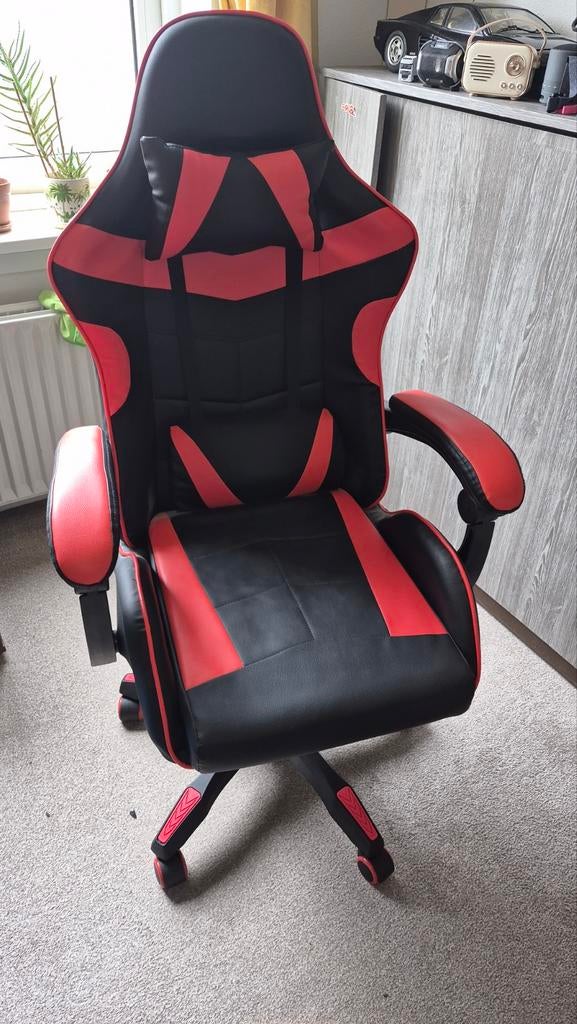 Nette game stoel, in hoogte verstelbaar en kantelbaar, Ophalen, Gaming bureaustoel, Zo goed als nieuw