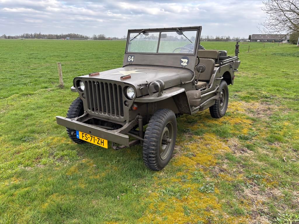 Te koop Ford GPW Willys MB oorlogs Jeep, Auto's, Oldtimers, Particulier, Ford, Benzine, Groen, Ophalen