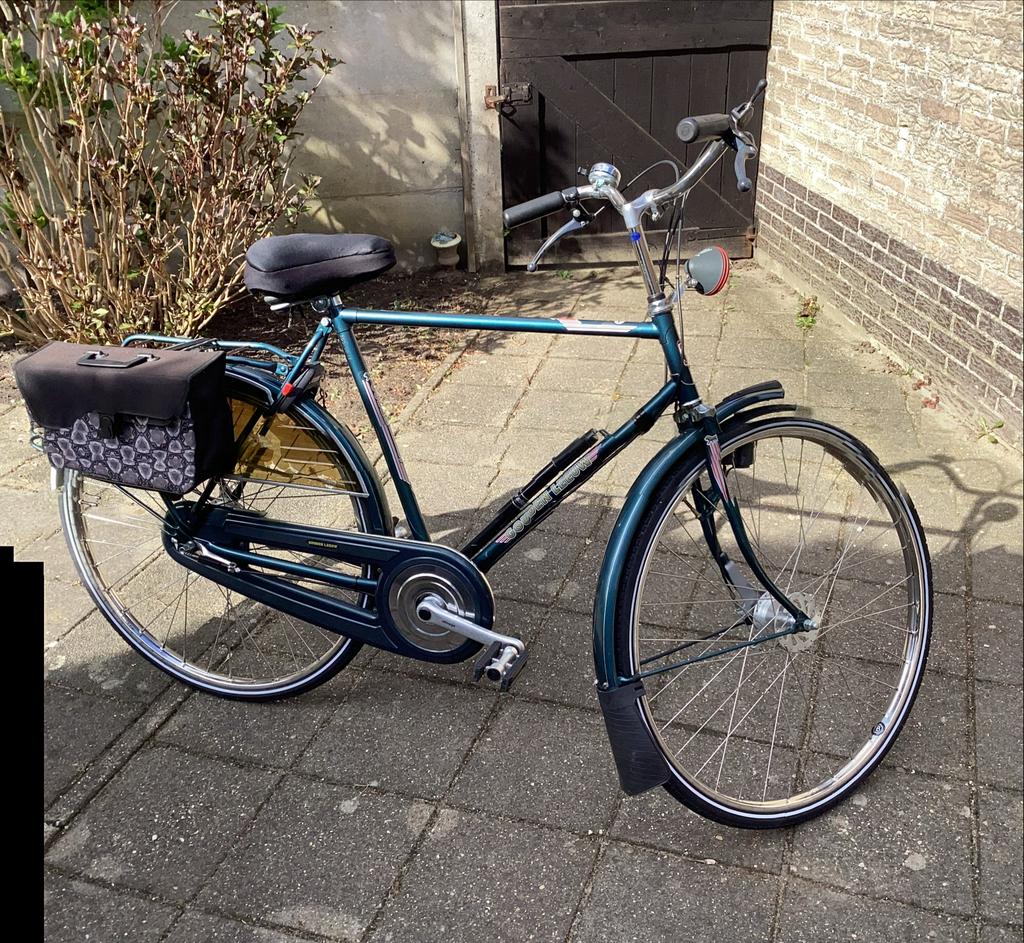 Herenfiets Locomotief 3 versnellingen, 28 inch wielen, Fietsen en Brommers, Fietsen | Heren | Herenfietsen, Gebruikt, Versnellingen