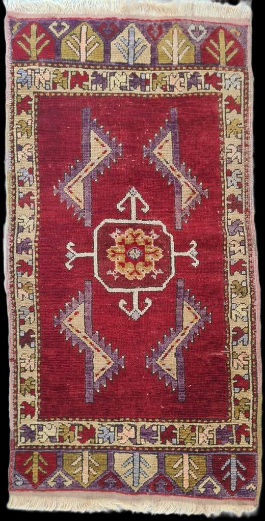 Vintage Yastik Tapijt uit Centraal-Anatolië, Turkije kelim, Verzenden