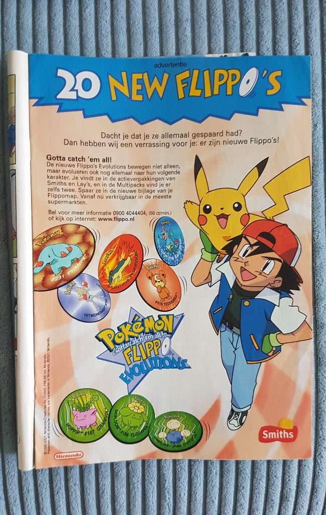 Pokémon Flippo`s advertentie, verzamel item, Ophalen of Verzenden, Spiek, Overige typen