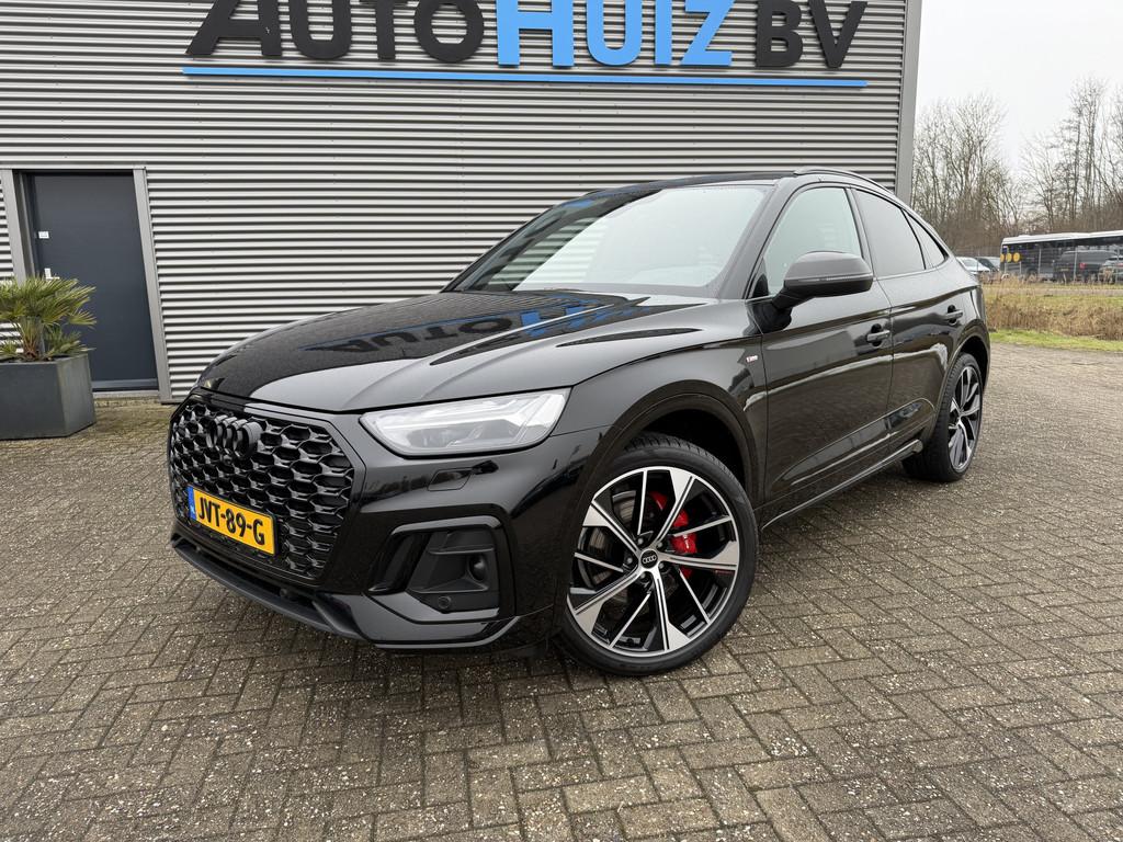 Audi Q5 Sportback 40 TFSI 204 PK S-Line Luchtvering Lederen, 745 kg, Gebruikt, 4 cilinders, Zwart