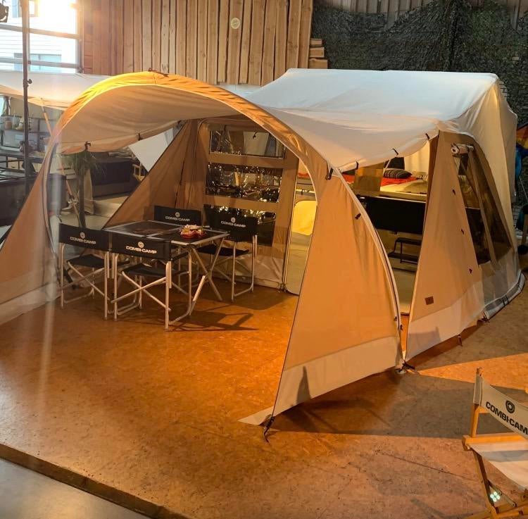 Boogluifel, Varioluifel Combi-Camp flexi te huur, Ophalen of Verzenden, Zo goed als nieuw