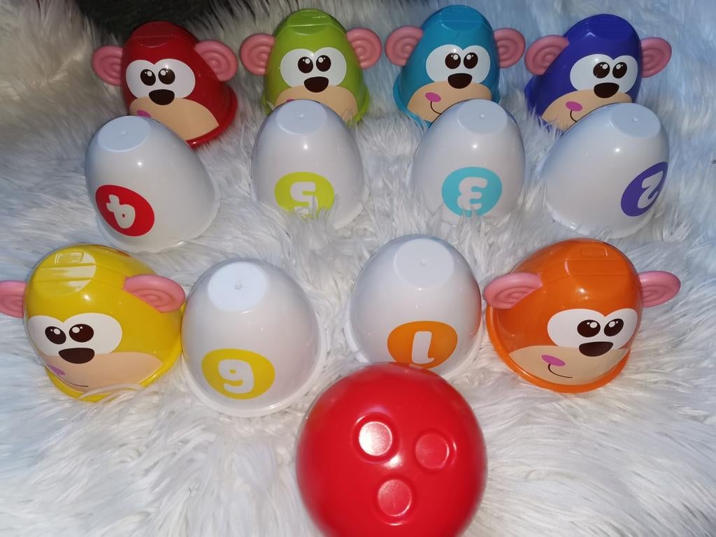 Fisher Price Bowling Set Aapjes Bowlen speelgoed kind baby, Kinderen en Baby's, Speelgoed | Fisher-Price, Ophalen of Verzenden