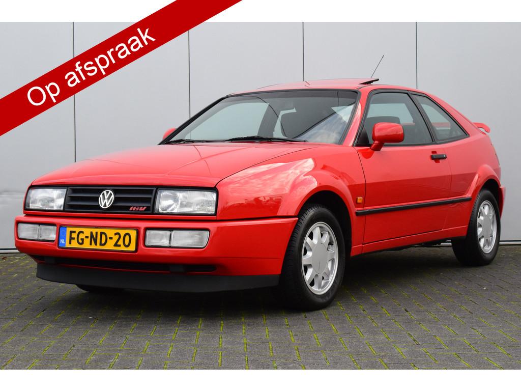 Volkswagen Corrado 2.0-16V ABS Stuurbekrachtiging Schuifdak, Voorwielaandrijving, Zwart, 1984 cc, Origineel Nederlands