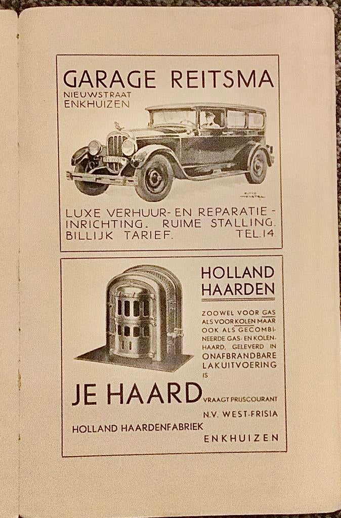 Gids - ENKHUIZEN, 1932, Boeken, Geschiedenis | Stad en Regio, Ophalen of Verzenden, 20e eeuw of later, Gelezen