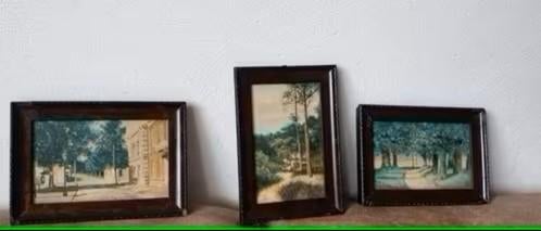 3 aquarellen door mij toeges Coen van Oven (?) 1921 en 1922, Antiek en Kunst, Kunst | Schilderijen | Klassiek, Ophalen