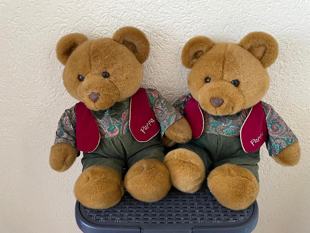 Beer pappa 2x, Ophalen, Zo goed als nieuw, Stoffen beer, Overige merken