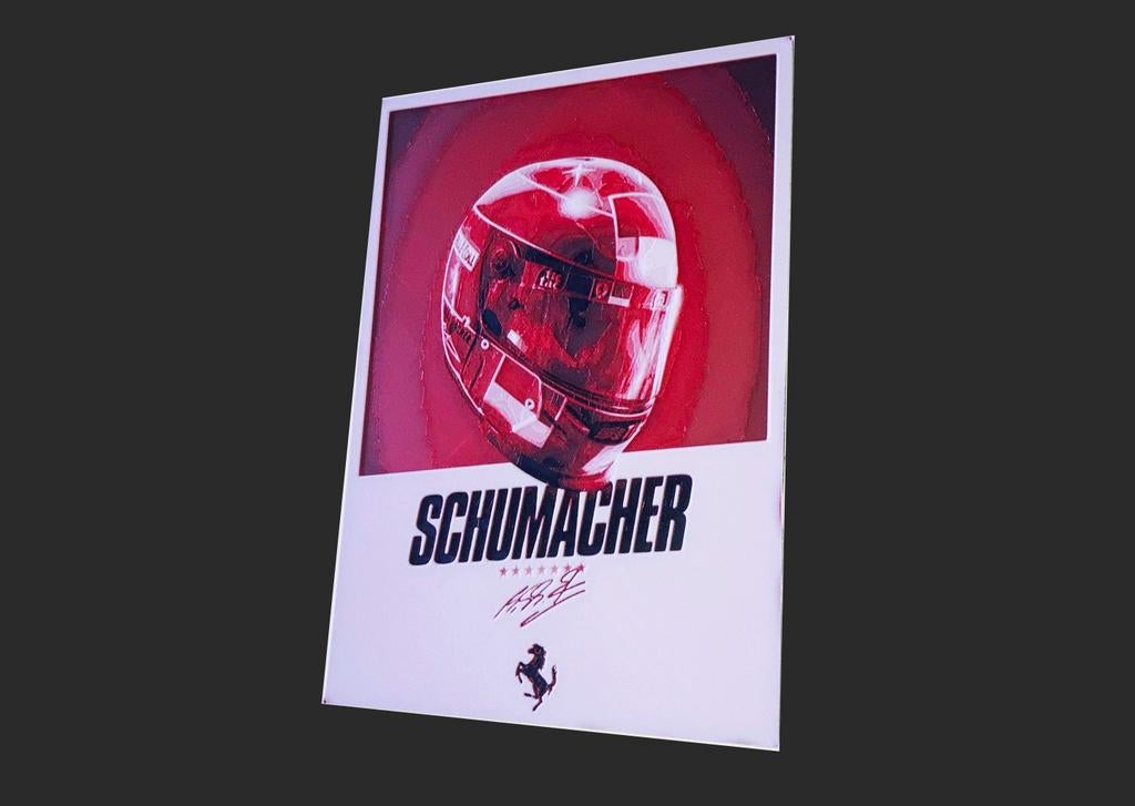 Michael Schumacher herdenkplaat, Ophalen of Verzenden, Nieuw, Formule 1