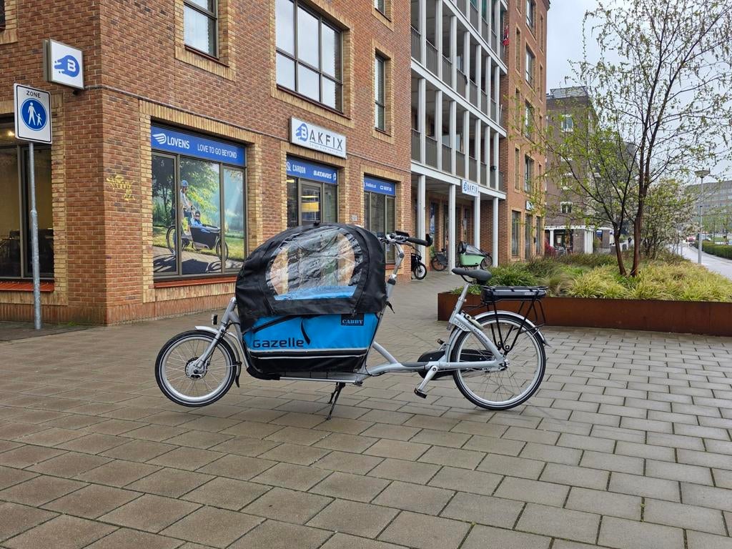Elektrische Gazelle Cabby bakfiets met huif, Ophalen of Verzenden, Gazelle, Info@gazelle.nl, Info@gazelle.nl