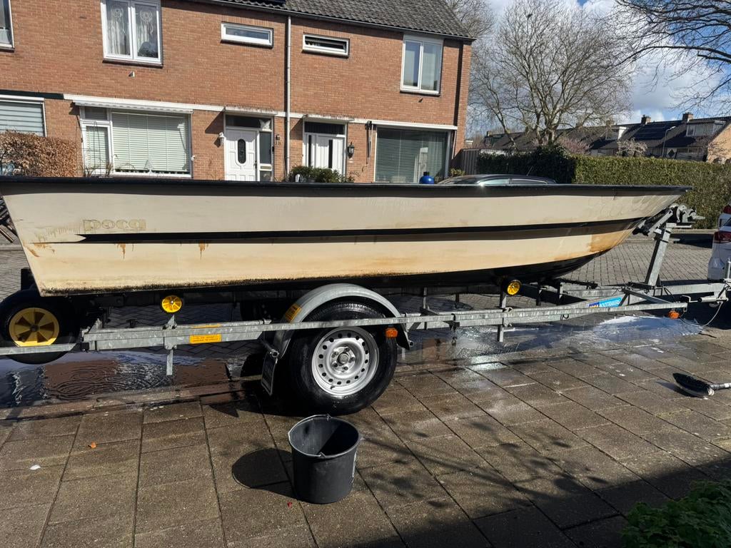 Boot opknapper,Visboot 485 x 190 !, Watersport en Boten, Vis- en Consoleboten, Ophalen, Tot 10 pk, Zo goed als nieuw, 3 tot 6 meter