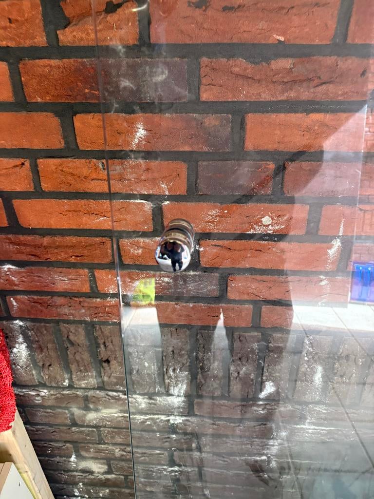 Douche deur glas 90x 200, Doe-het-zelf en Verbouw, Deuren en Horren, Gebruikt, 80 tot 100 cm, Overige typen, Ophalen of Verzenden