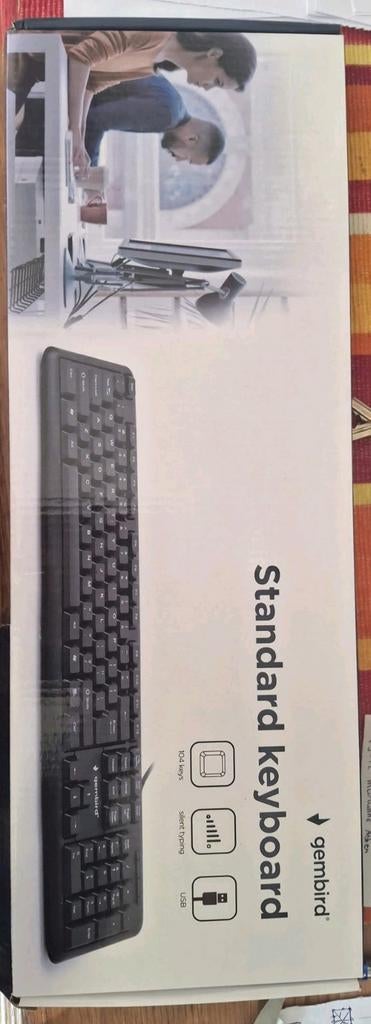 Gembird KB-103 USB Toetsenbord - Nieuw in Doos, Computers en Software, Toetsenborden, Ophalen of Verzenden