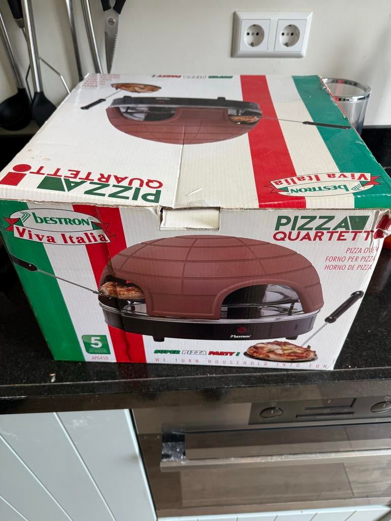 Bestron Viva Italia Pizza Oven - Pizza Quartetto, Ophalen, Minder dan 45 cm, Oven, Zo goed als nieuw