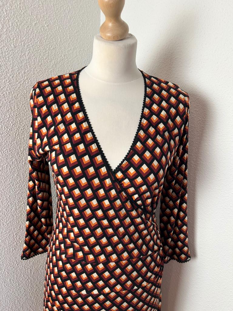 King Louie maat L retro calypso crossdress jurk 2756, Maat 42/44 (L), Ophalen of Verzenden, Zo goed als nieuw, Knielengte