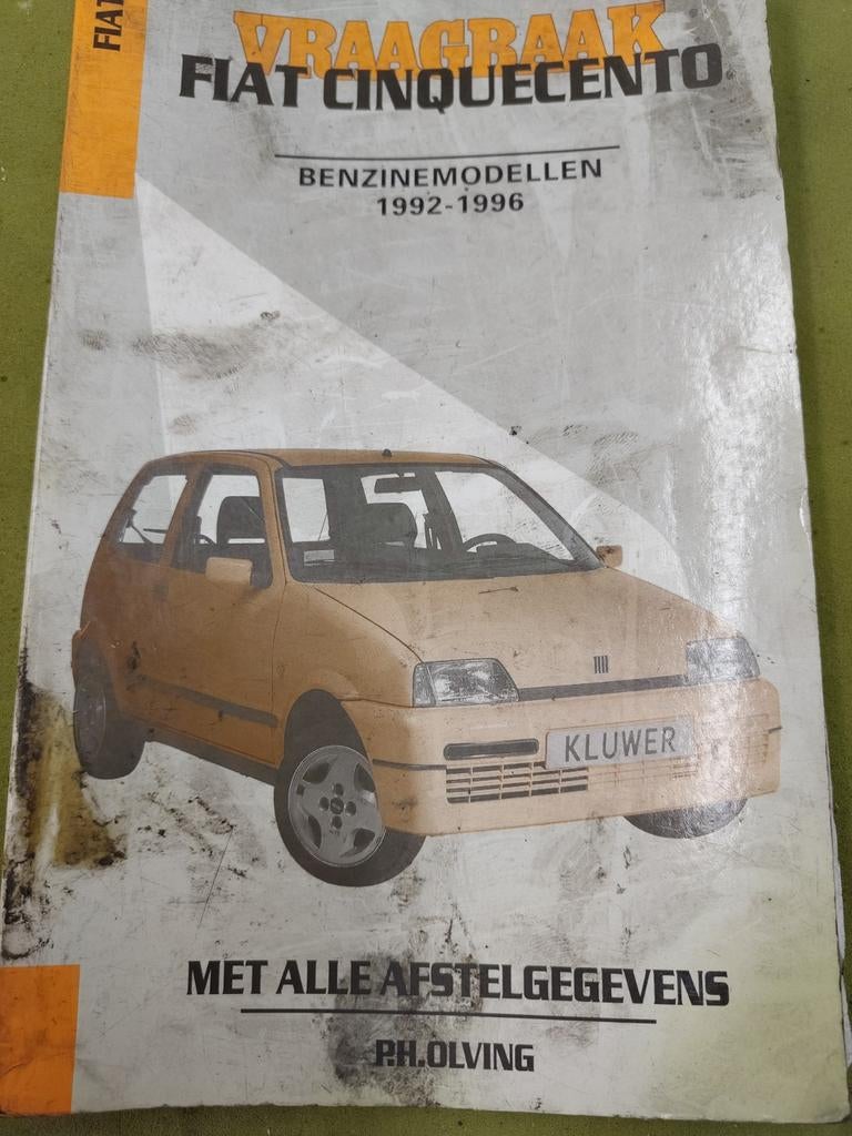 Vraagbaak werkplaatshandboek Fiat Cinquecento 1992-1996, Ophalen of Verzenden