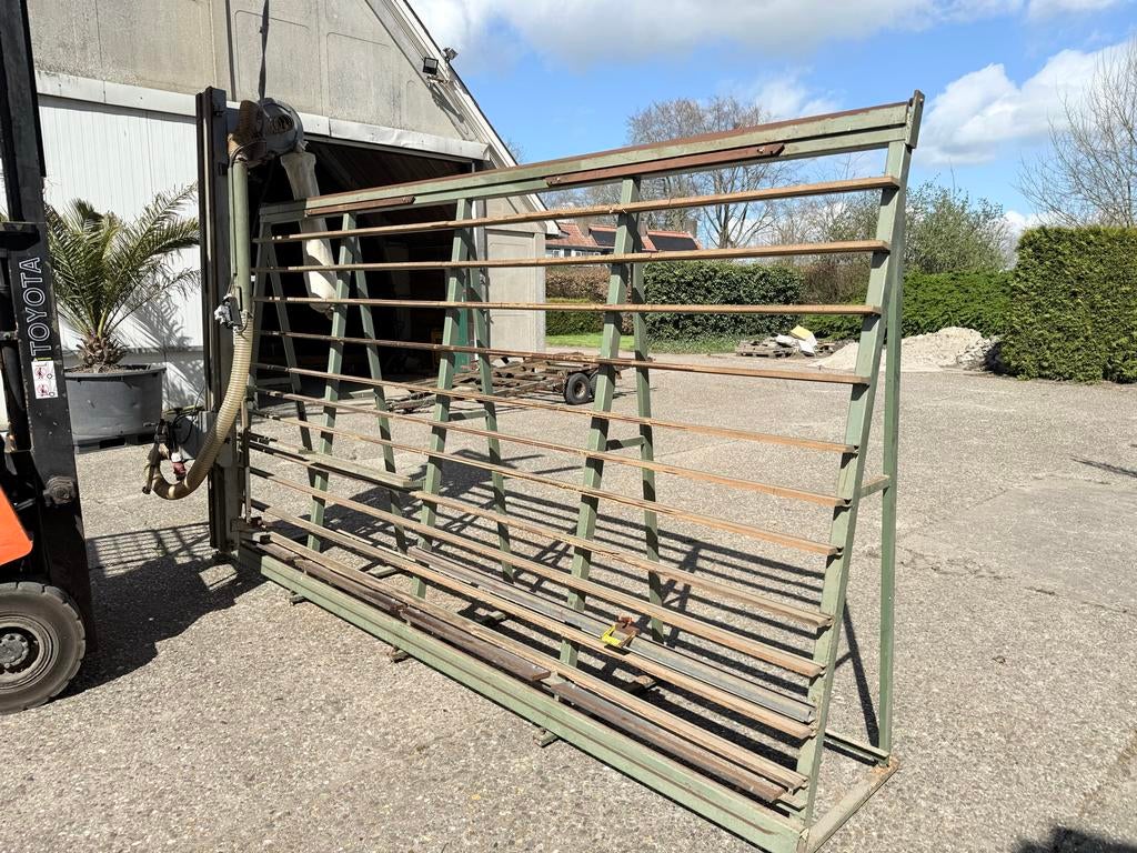 Verticale Platenzaag Harwi - Gebruikt, Doe-het-zelf en Verbouw, Gereedschap | Zaagmachines, Gebruikt, Overige typen, 1200 watt of meer