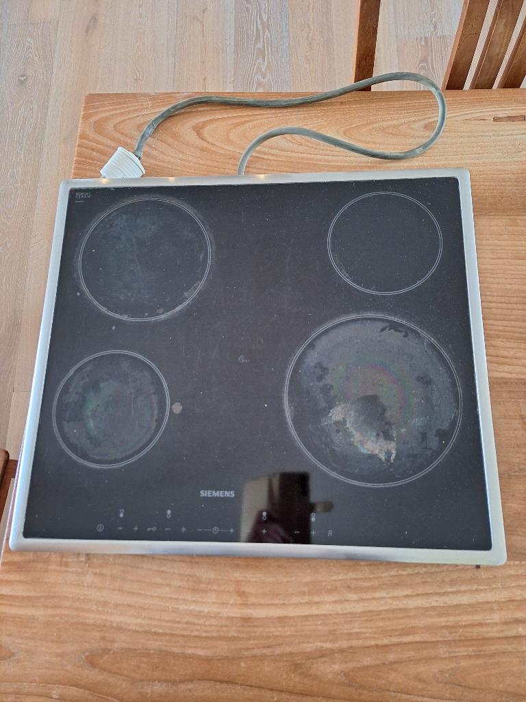 Siemens keramische elektrische kookplaat, Witgoed en Apparatuur, Kookplaten, Ophalen, Gebruikt, 4 kookzones, Inbouw